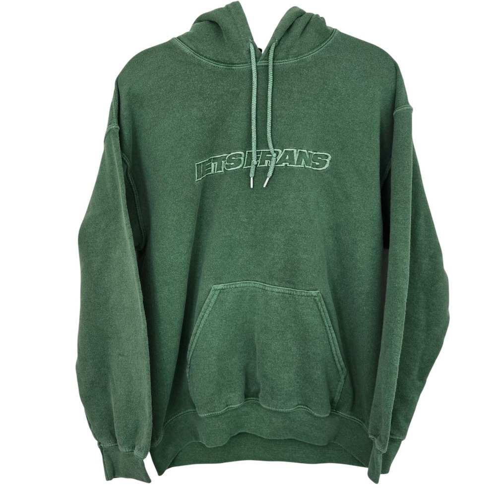Iets Frans Urban Outfitters Green Embroidered Logo Hoodie Sweatshirt Womens‎ XS